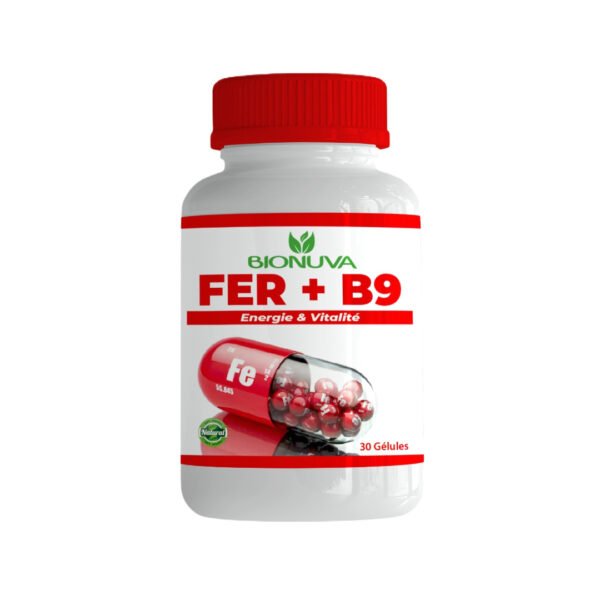 FER+VITAMINE B9 - 30 GÉLULES